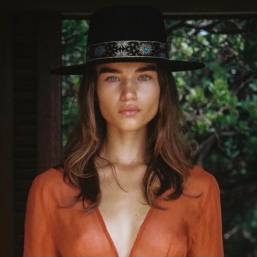 ❌SOLD❌ of Color Phoenix Vintage Ribbon Fedora in Black NWT - Picture 2 of 11